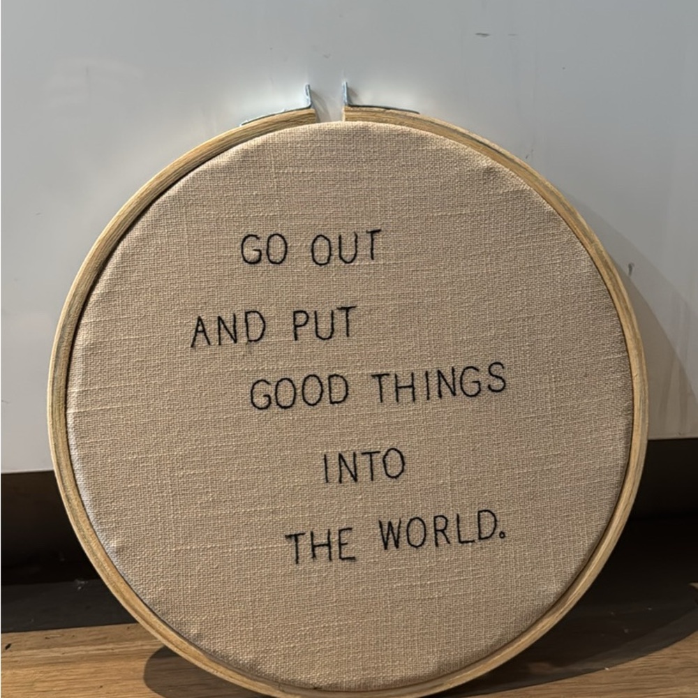 Inspirational Embroidered Wall Art